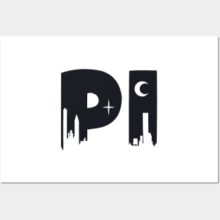 Pi Cityscape Letters Posters and Art